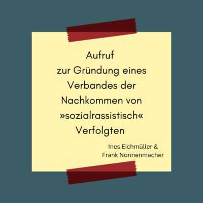 Aufruf: Gründung eines Nachkommen-Verbandes