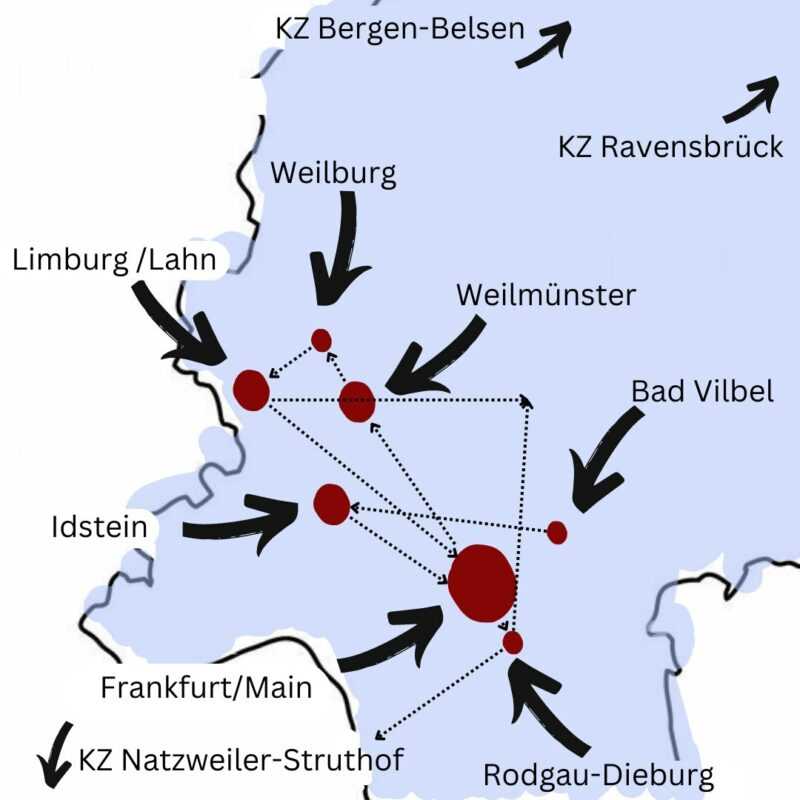 Verfolgungsweg von Rudolf Krieg