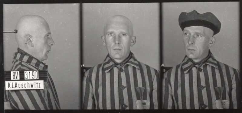Foto von Willy Brachmann, aufgenommen im Konzentrationslager Auschwitz
